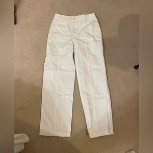 Aritzia white cargo pants